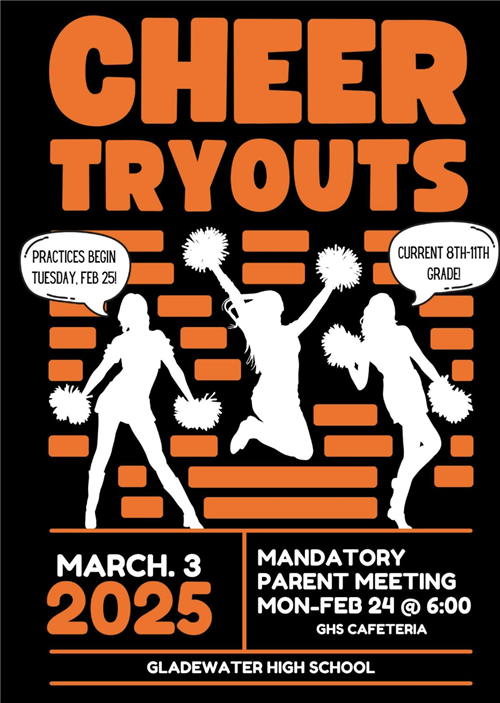  GHS Cheer Tryout Information for Current 8th Graders